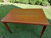 Vintažinis mid century tikmedžio valgomojo stalas - nuotraukos Nr. 25