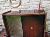 Vintažinė mid century riešutmedžio spintelė/baras - nuotraukos Nr. 11