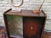 Vintažinė mid century riešutmedžio spintelė/baras - nuotraukos Nr. 23