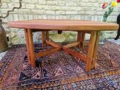 Vintažinis mid century tikmedžio kavos staliukas - nuotraukos Nr. 10