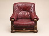 Natūralios odos sofa (ąžuolinis rėmas) - nuotraukos Nr. 16