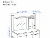 Ikea Micke stalas + gaming kėdė - nuotraukos Nr. 6