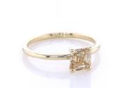 0,90 ct Vvs2 šampaninės spalvos deimanto žiedas - nuotraukos Nr. 3