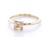 0,90 ct Vvs2 šampaninės spalvos deimanto žiedas - nuotraukos Nr. 2