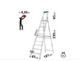 Kopėčios 10 pakopų 2,35x3,21x4,35m Stabilo Krause. - nuotraukos Nr. 3