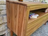 Vintažinė mid century tikmedžio masyvo komoda - nuotraukos Nr. 2