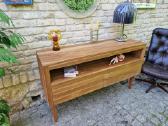 Vintažinė mid century tikmedžio masyvo komoda - nuotraukos Nr. 4
