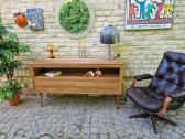 Vintažinė mid century tikmedžio masyvo komoda - nuotraukos Nr. 6