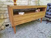 Vintažinė mid century tikmedžio masyvo komoda - nuotraukos Nr. 8
