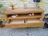 Vintažinė mid century tikmedžio masyvo komoda - nuotraukos Nr. 9