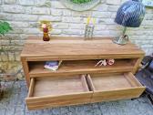 Vintažinė mid century tikmedžio masyvo komoda - nuotraukos Nr. 13