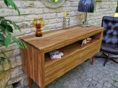 Vintažinė mid century tikmedžio masyvo komoda - nuotraukos Nr. 19