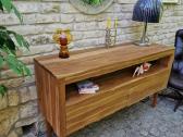 Vintažinė mid century tikmedžio masyvo komoda - nuotraukos Nr. 23
