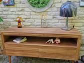 Vintažinė mid century tikmedžio masyvo komoda - nuotraukos Nr. 29