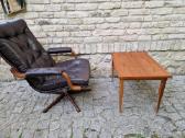 Vintažinis mid century tikmedžio staliukas - nuotraukos Nr. 8