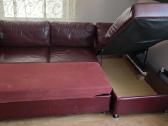 Kampinė odine sofa - nuotraukos Nr. 5