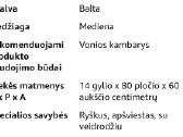 Vonios pakabinama spintelė su LED veidrodžiu - nuotraukos Nr. 6