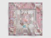 Nauja šilkinė skarelė Dior Avenue 90 Square Scarf - nuotraukos Nr. 4