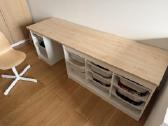 Ikea vaikų daiktų laikymo sistema, stalas, kėdė - nuotraukos Nr. 2