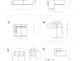 Modulinė sofa-lova Feydom Bonbon M - nuotraukos Nr. 6