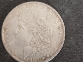 Sidabrine moneta 1884 metu O Morgan Dollar - nuotraukos Nr. 2