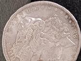 Sidabrine moneta 1884 metu O Morgan Dollar - nuotraukos Nr. 3