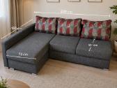 Kampinė sofa-lova su patalynės dėže - nuotraukos Nr. 2