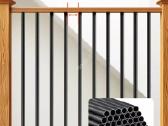 Aliumininiai laiptų balustrai, apvalūs, juodi, 51 - nuotraukos Nr. 3