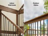 Aliumininiai laiptų balustrai, apvalūs, juodi, 51 - nuotraukos Nr. 5