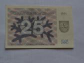 25 talonai 1991 m. Unc. Az - nuotraukos Nr. 2