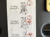 (9-36 kg) Car seat + Booster, Babygo Gosafe 340-2 - nuotraukos Nr. 6