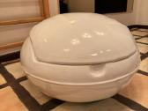 Garden Egg Chair su natūraliu audinės kailiu - nuotraukos Nr. 3