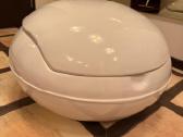 Garden Egg Chair su natūraliu audinės kailiu - nuotraukos Nr. 4