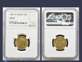 1899 10 rubliai ngc au53 moneta auksas - nuotraukos Nr. 3