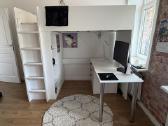 Dviaukštė Ikea lova su spinta, stalu ir spintele - nuotraukos Nr. 4