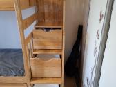 Uosio masyvo dviaukštė lova - nuotraukos Nr. 4