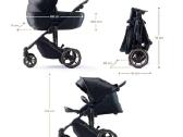 Vežimėlis Kinderkraft 3in1 Prime 2 Mink Pro - nuotraukos Nr. 2