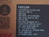 Asus Fx516p gamina loptop - nuotraukos Nr. 4