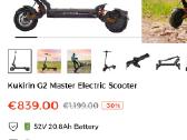 Kukirin G2 Master (Naudotas 4 mėn., garantija - nuotraukos Nr. 13