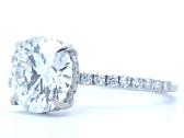 Sužadėtuvių žiedas su LG briliantu (3,33ct) - nuotraukos Nr. 4