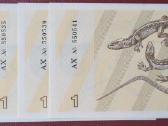 1991 m. 0,5 ir 1 talonai be užrašų Unc - nuotraukos Nr. 3