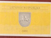 1991 m. 0,5 ir 1 talonai be užrašų Unc - nuotraukos Nr. 5