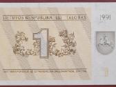 1991 m. 1, 3, 5 talonai su užrašais Unc - nuotraukos Nr. 7