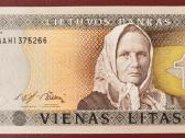 1 ir 2 litų banknotai Unc - nuotraukos Nr. 4