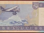 10 litų 2001 m. ir 2007 m. banknotai Unc - nuotraukos Nr. 5