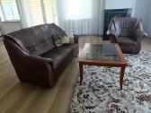 Natūralios odos sofa ir fotelis–labai geros būklės - nuotraukos Nr. 2