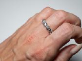 Žiedas natūralių deimantų juostelė 2.15ct - nuotraukos Nr. 6