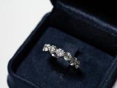 Žiedas natūralių deimantų juostelė 2.15ct - nuotraukos Nr. 4