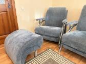 Sofa lova 3, 2 vietų, fotelis, pufas (komplektas) - nuotraukos Nr. 9