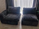 Nauja dvivietė modulinė sofa – pilka korduro - nuotraukos Nr. 2